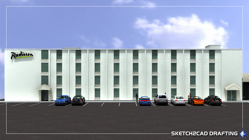 university plaza north 3d elevation