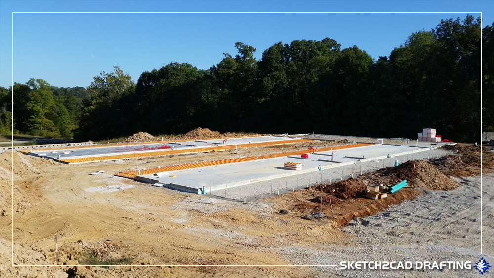 foundation progress on the wayport pet resort located in bloomington, indiana