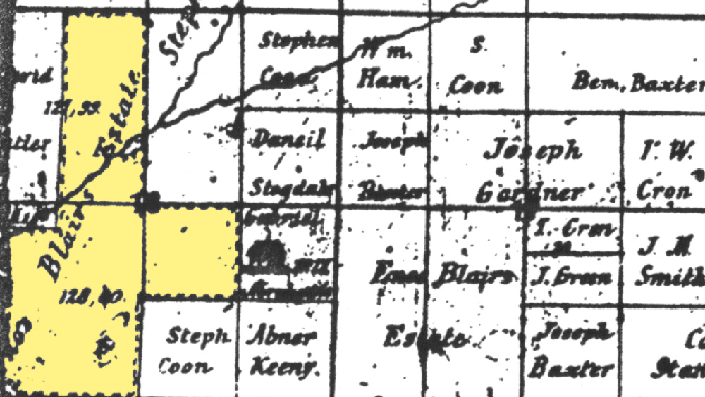 1856 Monroe County Indiana plat map