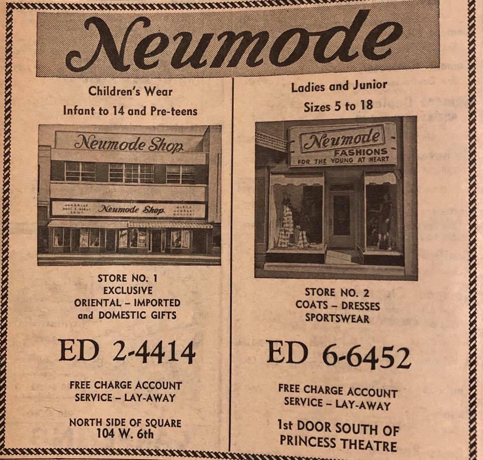 106 West Sixth Street neumode paper ad
