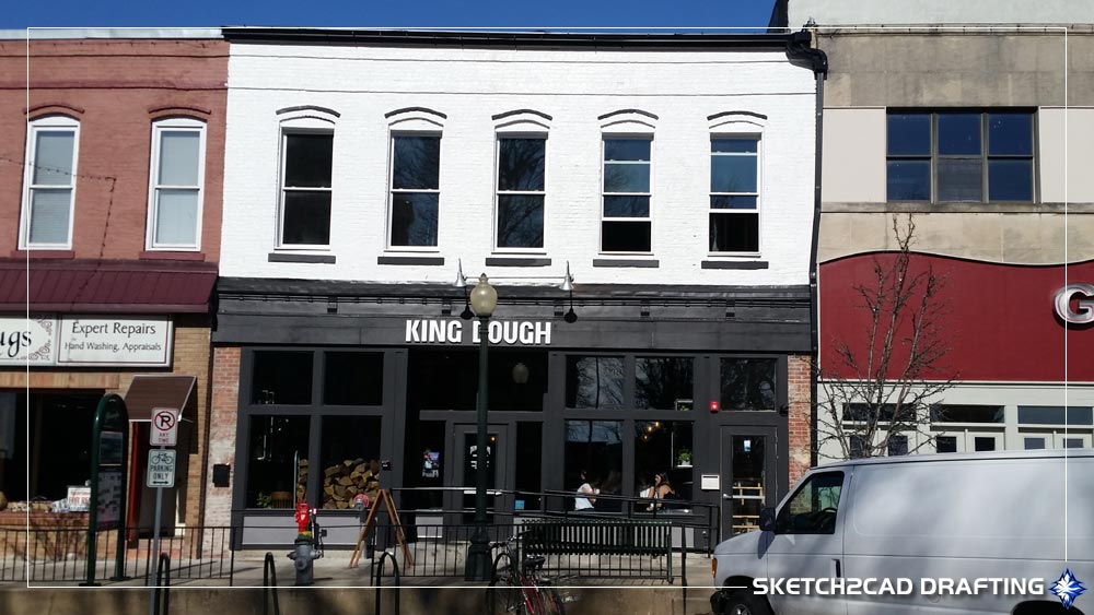 108 West Sixth Street King Dough existing building 2016
