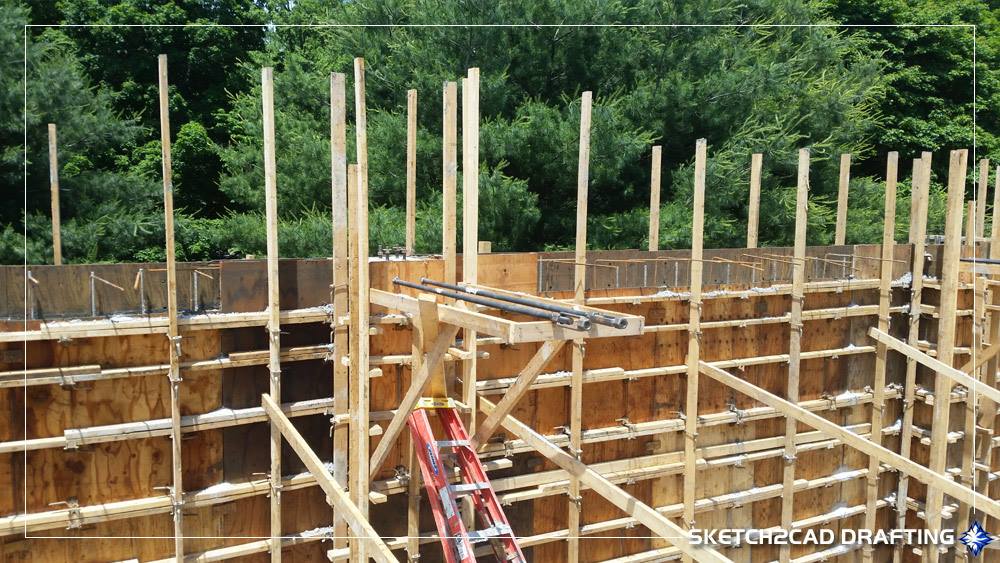 Foundation shoring support for the City Church of All Nations project located in Bloomington, Indiana