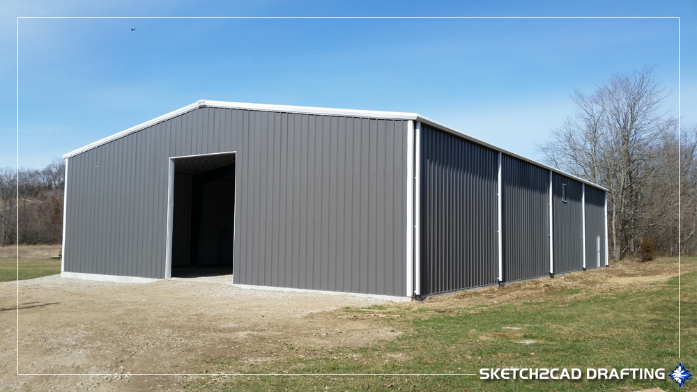 Completed elevation of the Carter Road storage project located in Bloomfield, Indiana