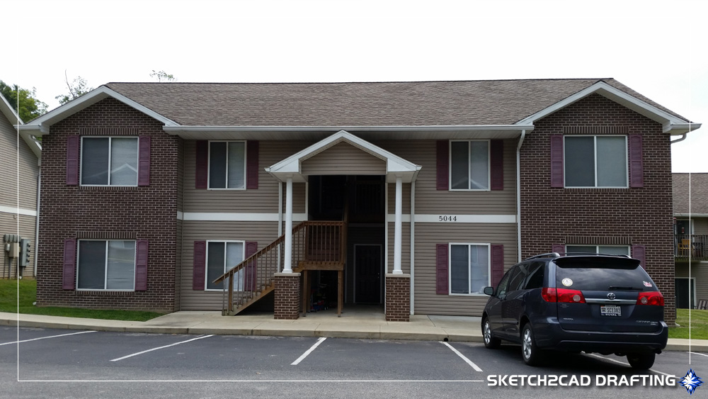 Single unit at the Capitol Avenue Apartments complex located in Ellettsville, Indiana