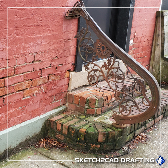 custom steel art guard at 124 North Walnut Street in Bloomington, Indiana